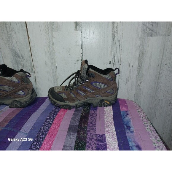 Merrell Women's Moab 2 Mid Vent Mid Hiking Boots Bracken/Purple Size 6.5, J06050 - Picture 7 of 13